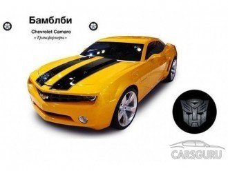 Трансформер Chevrolet Camaro і ще 7 автокіногероЇв