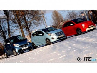 Порівняльний зимовий тест-драйв трьох електромобілів