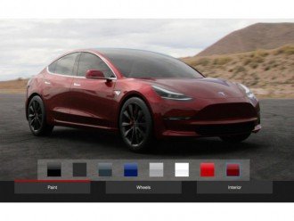Покупці Tesla Model 3 можуть вибрати колір кузова і диски