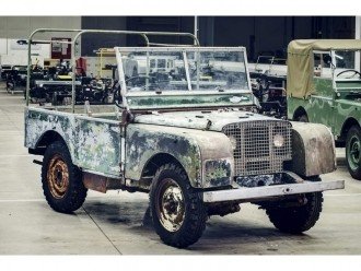 Презентаційний Land Rover 1948 року випуску.