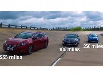 Порівнюємо Nissan Leaf проти VW e-Golf та Renault Zoe