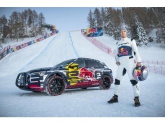 Електрокар Audi e-tron підкорив гірськолижну трасу