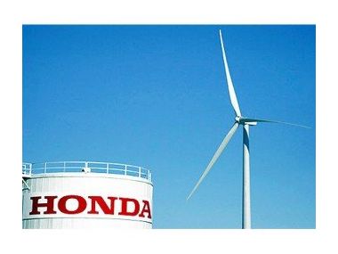 Honda встановлює вітрові турбіни