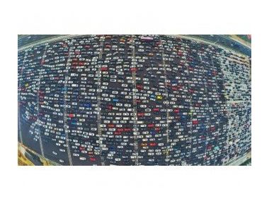 Як виглядає найбільша пробка в світі: відео