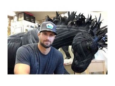 Скульптури з шин Goodyear