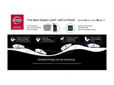 Nissan Leaf 2018 отримає «розумну» педаль газу e-Pedal