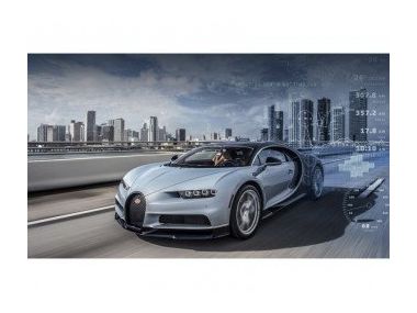 Купе Bugatti Chiron c комплексом телеметрії