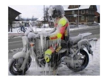 Зима - дуже складний період для мотоциклістів