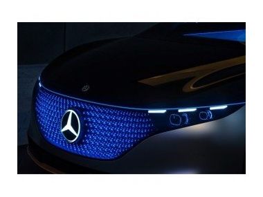 Електричний Mercedes-Benz Vision EQS пустив світло в очі